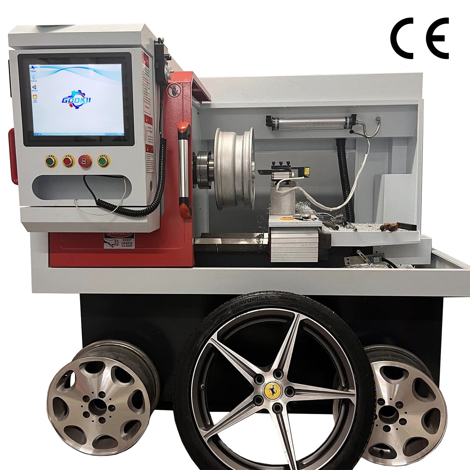 GookiiTech Automatic Laser Scanning Rim Diamond Cutting Machine