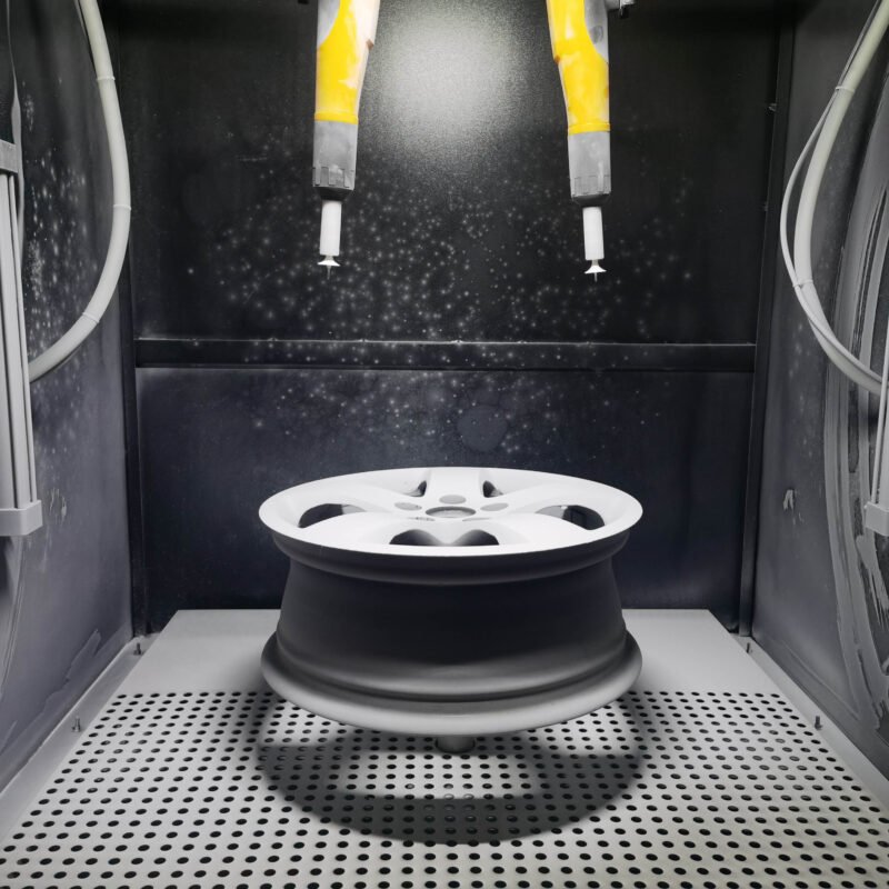 Automatic Wheel Powder Coating Machine With Dust Removal Box - Image 12