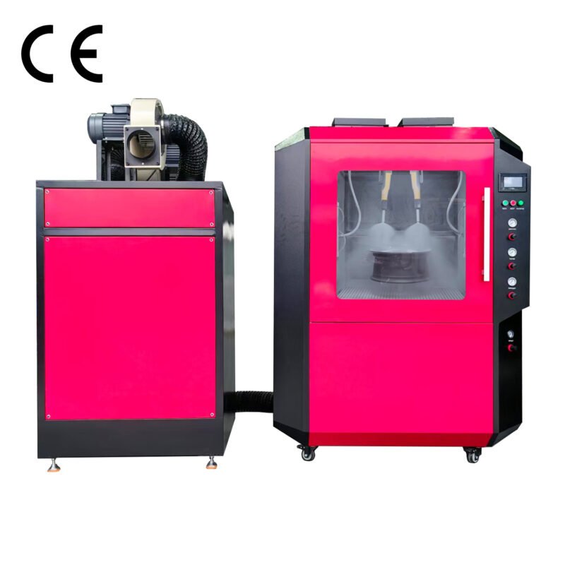 Automatic Wheel Powder Coating Machine With Dust Removal Box