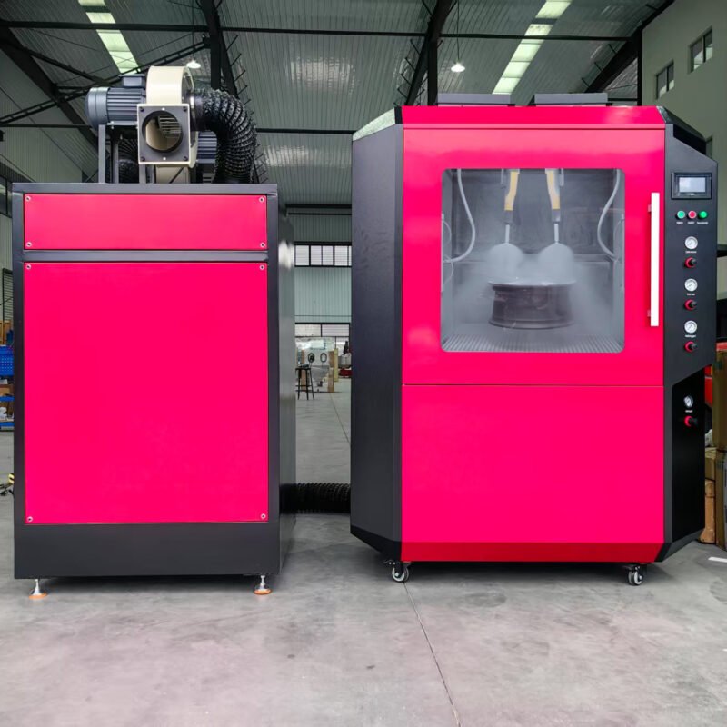 Automatic Wheel Powder Coating Machine With Dust Removal Box - Image 3
